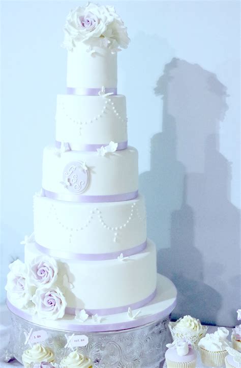Lilac And White Romantic Wedding Cake Wedding Cakes Lilac Lilac