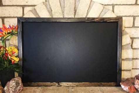 Large Chalkboard 24x36 Big Chalkboard Kitchen Chalkboard Rustic Wood