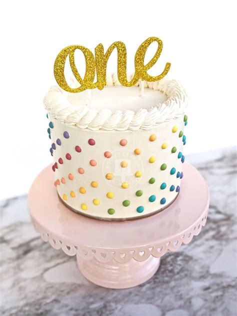 Polka Dot Smash Cake By Dulcet Cake Co Cake And Co Cake Rainbow Cake