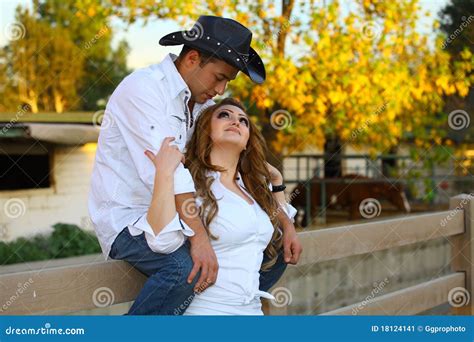 Cowboy And His Cowgirl Stock Image Image