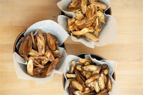 Tasty And Wholesome Snack Burdock Root And Peppercorn Chips Fried Air Fried And Baked Wtf