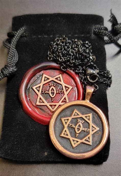 Babalon Seal Pendant Altardivination Coin Or Rosary Etsy Uk
