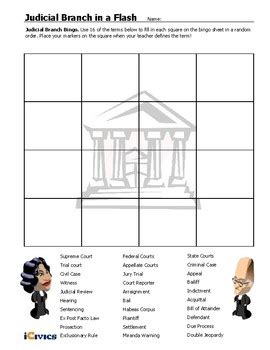 The judicial branch in a flash! review worksheet and the crossword puzzle on the back. Crossword Puzzle Icivics Judicial Branch In A Flash Answers | crossword quiz