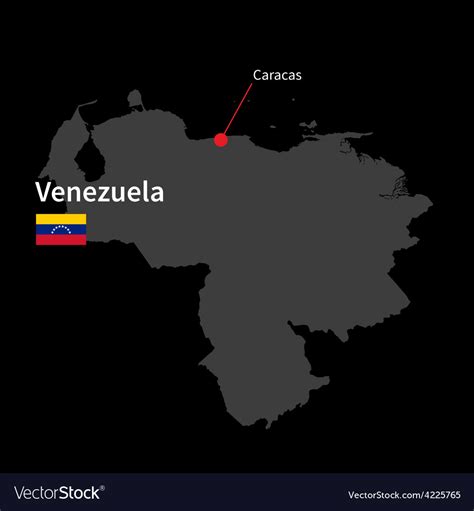 Detailed Map Of Venezuela And Capital City Caracas