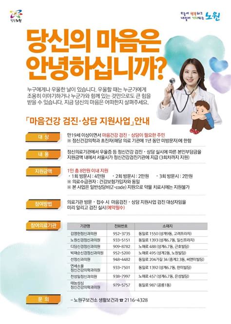 자가진단 시스템을 형식만 바꿨을 뿐 질문 내용이 수개월 째 부실한 것도 빈축을 사고 있다. "당신의 마음 안녕하세요?"...노원구, 전 구민 코로나블루 검사 ...