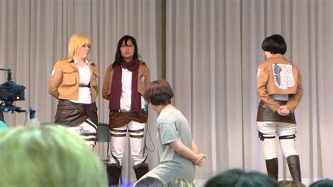 Attack On Titan Group Cosplay Ameliacon 2014 Youtube