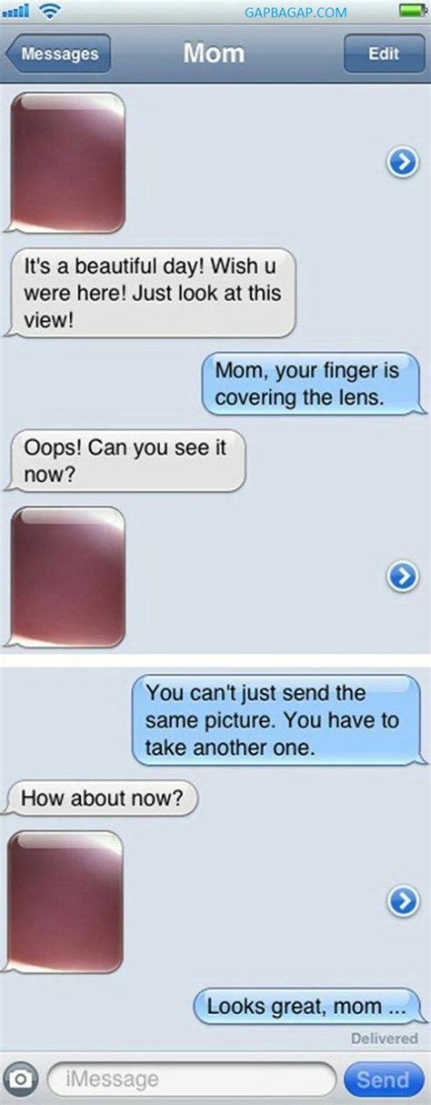 Lol Hilarious Text About Mom Vs Selfies