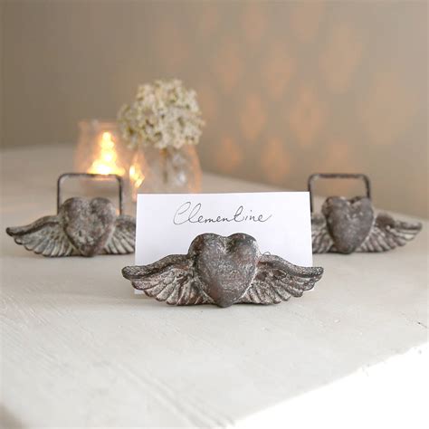 Heart Place Card Holder By Clem And Co
