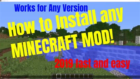 Minecraft Mod Installation Tutorial Youtube