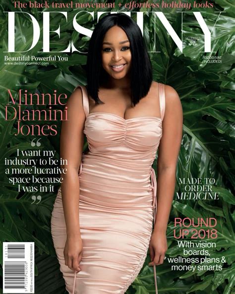 Minnie Dlamini Jones Looks Gorgeous On Destiny Magazines December