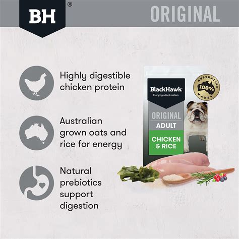 Black Hawk Adult Chicken And Rice Dry Dog Food 20kg Petstock