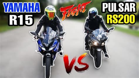 Pulsar rs 200 with triple spark technology, 4 valve, sohc, liquid cooled, single cylinder engine that jets out 24.5bhp at 9500 rpms & 18.6 nm of torque at 8000 rpms. #518 YAMAHA R15 VS MODENAS PULSAR RS200 | Malaysia - YouTube