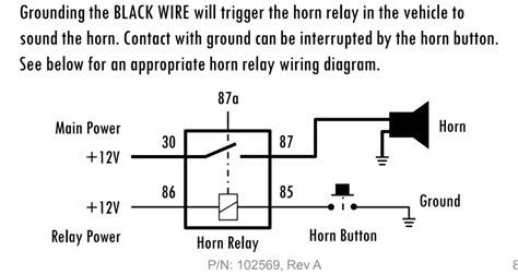 Horn Relay Diagram 4 Pin Headcontrolsystem