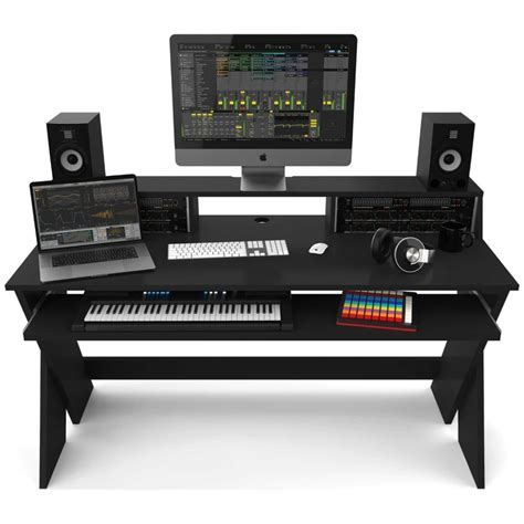 Glorious Sound Desk Pro Black Complete Dj Studio Desk Emi Audio
