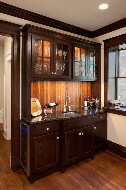 Update your kitchen with our selection of kitchen cabinets from menards. Campbell Craftsman bar cabinet - Traditional - Kitchen ...