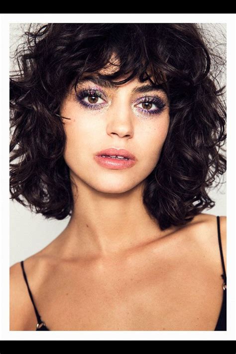 Bright colored shoulder length haircuts for brave girls. 45+ Curly Hairstyles With A Fringe, New Concept!