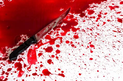 These blood splatter brushes can definitely turn cute and nice designs into horrific and bloody artworks. Halloween concept : Bloody knife with blood splatter ...