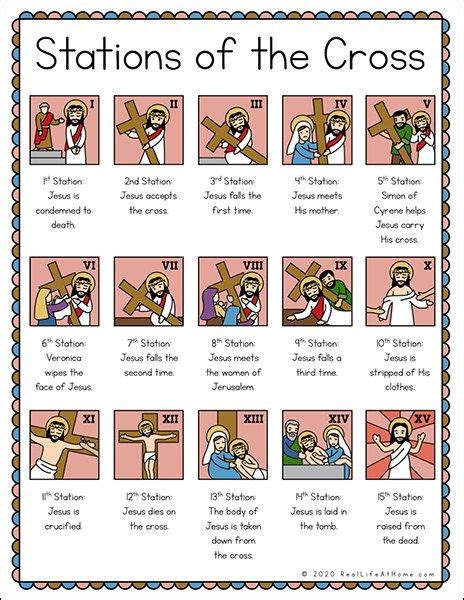 Illustrated Stations Of The Cross List For Kids And Adults Stations