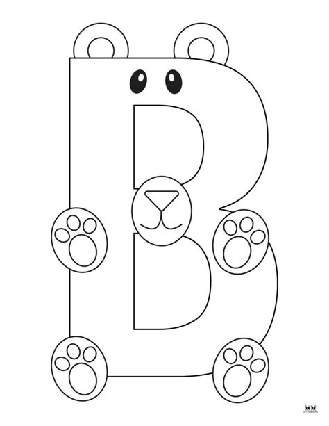 Letter B Coloring Pages 15 Free Pages Printabulls Letter B