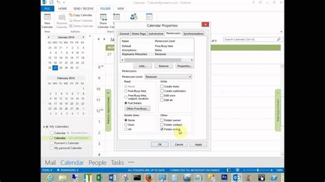 Click the permissions tab click add to add permissions for a new user, or click the name of the existing user in the list to change their current. Microsoft Outlook 2010 -- Sharing your calendar and adding ...
