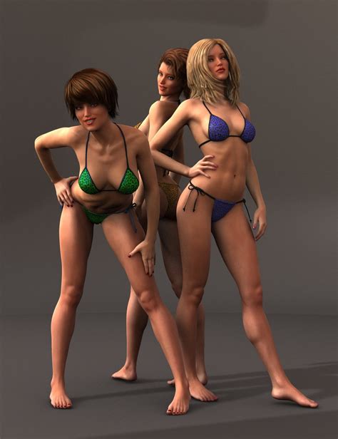 Perfect 10 Standing Poses For Genesis 2 Females Daz 3d