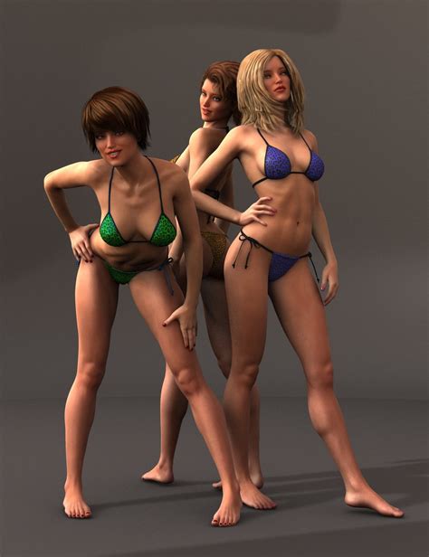 Perfect 10 Standing Poses For Genesis 2 Female S Daz 3D