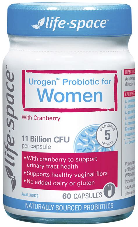 Life Space Urogen Probiotic For Women 60 Capsules Beevitamins