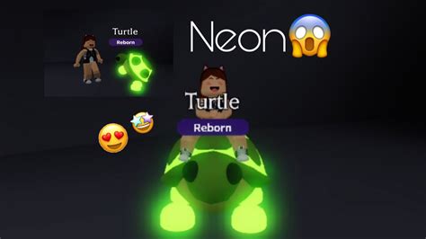 🐢making Neon Turtle🐢robloxadopt Me Youtube