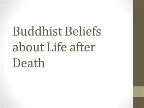 Lesson On Buddhist Beliefs On Life After Death Teaching Resources