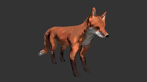 Simple Fox Blender 3d Model By Swissch A22c2b8 Sketchfab