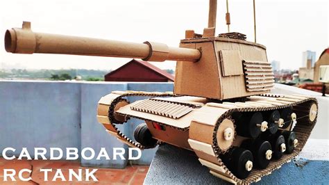 How To Make Cardboard Functional Rc Tank That Sh00ts Detailed