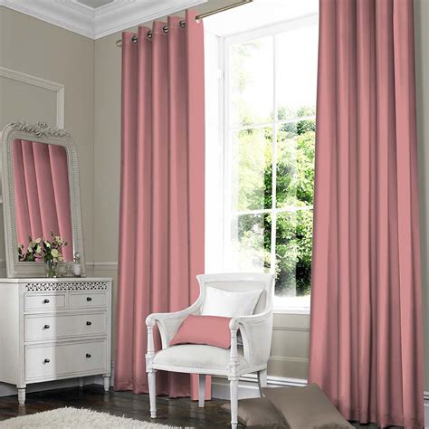 Silky Pink Curtains Budget Curtains