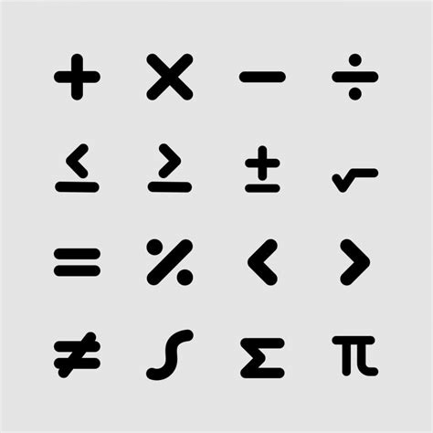 Free Math Symbols Icons Frebers