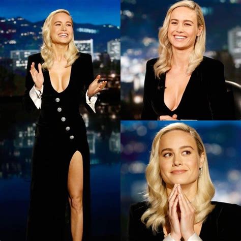 Brie Larson Is Guest Hosting Jimmy Kimmel Live And Dayum Celebs Beautiful Female