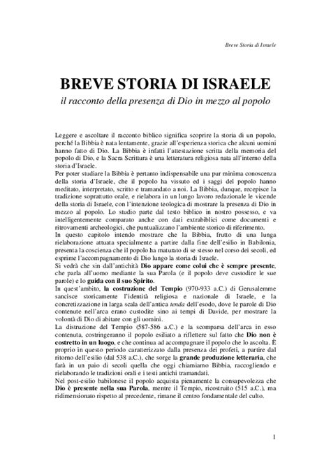 Pdf Lezione Ii Breve Storia Di Israele Francesco Bertolini