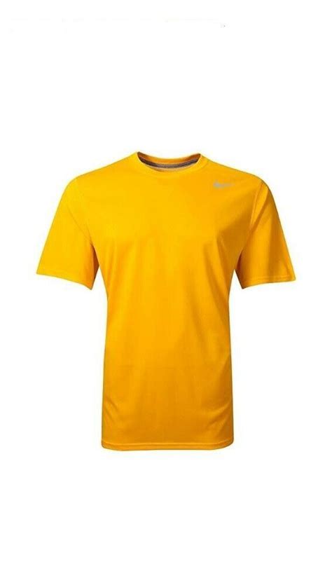 Nike Team Legend Crew Short Sleeve Shirt Mens 4xl 727982 Yellow For
