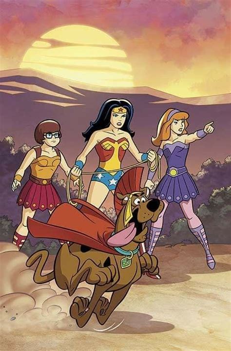 Scooby Doo Meets Wonder Woman Calvins Canadian Cave Of Coolness The Scooby Gang Meet Wonder