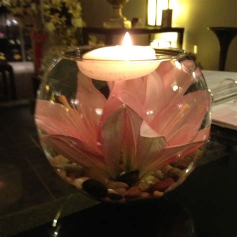 Pin By Cristi Guerra On Wedding Floating Candle Bowl Centerpieces
