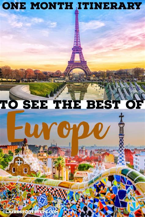 Your Perfect 1 Month Europe Travel Itinerary Claires Footsteps