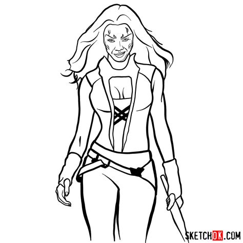 Gamora Coloring Pages Coloring Pages