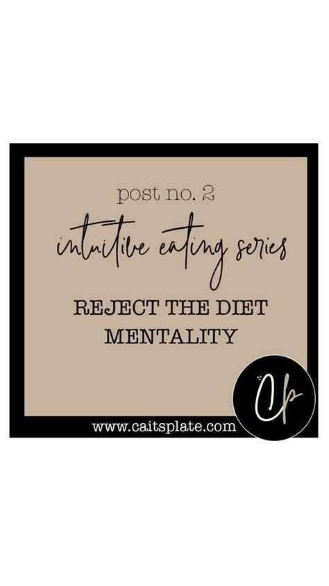 Intuitive Eating Reject The Diet Mentality Caits Plate