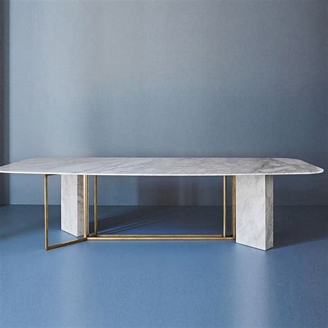 Modern Stylish 71 White Faux Marble Dining Table Rectangular Table In