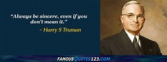 Harry S Truman Quotes on Time, Greatness, Men and Truth