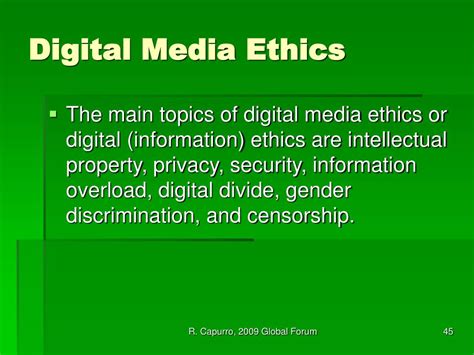 Ppt Digital Ethics Rafael Capurro Distinguished Researcher In