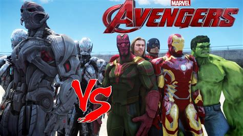 The Avengers Vs Ultron Epic Battle Youtube