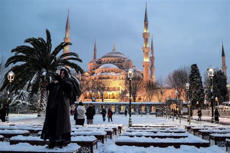 Snow Acts As A Magical Balm In An Anxious Turkey The New York Times