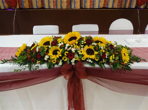 Sunflowers With Burgundy Roses As A Stunning Combination Sunflower