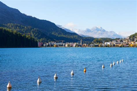 St Moritz Lake Switzerland Stock Photo Image Of Travel Exterior