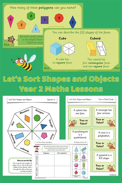Lets Sort Shapes And Objects Shapes Lessons Printable Teaching
