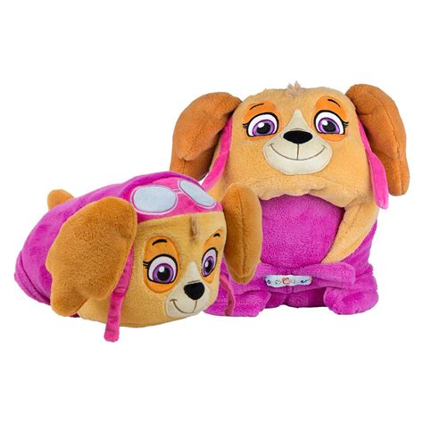 Comfy Critters Stuffed Animal Plush Blanket Paw Patrol Skye Kids